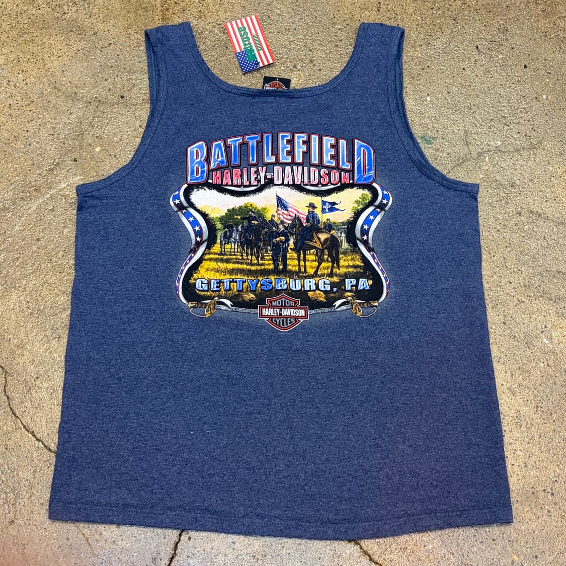 90s Made in USA 빈티지 할리데이비슨 민소매티 나시 상품이미지6