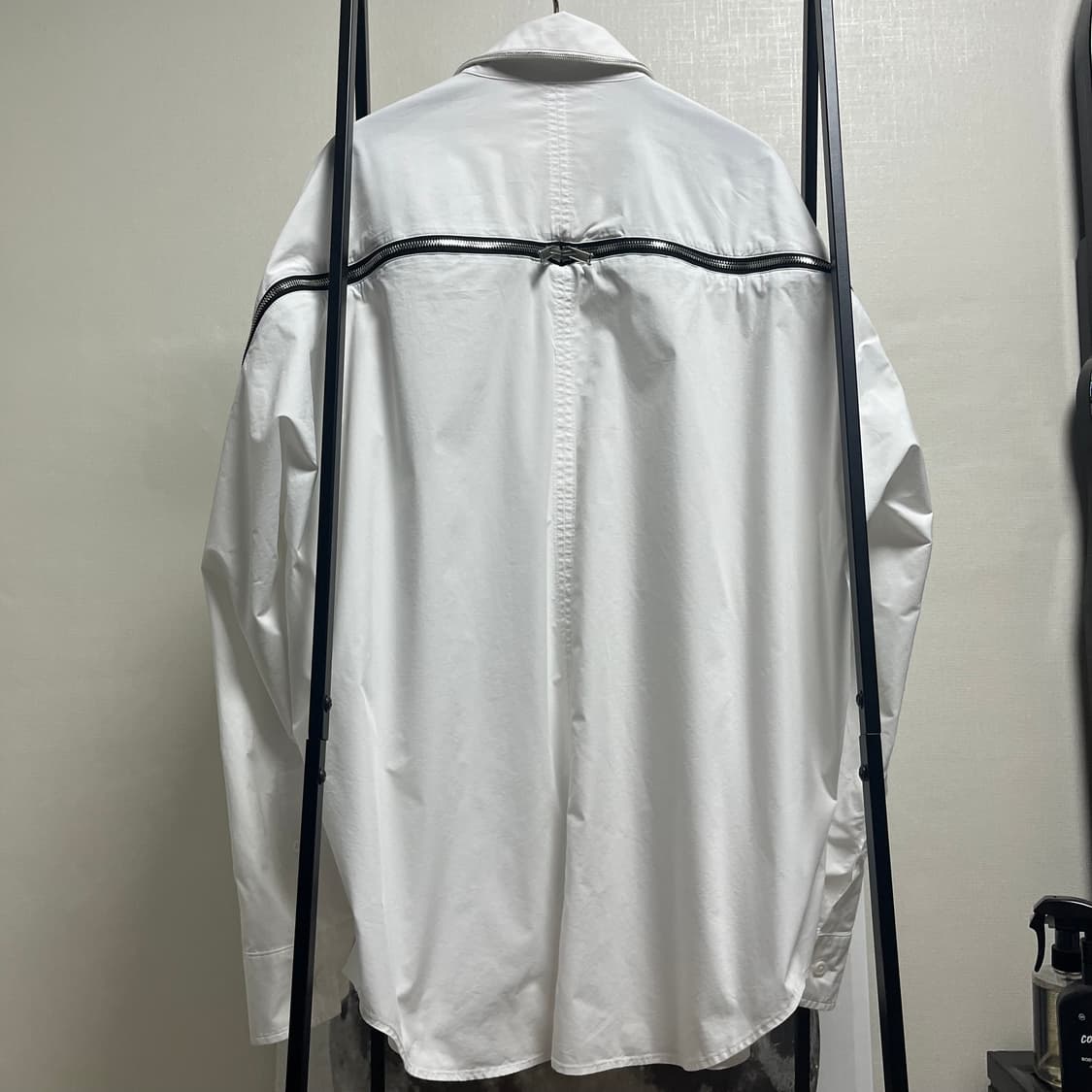 정품 100) 시스템 옴므 오버핏 지퍼 셔츠 상품이미지2