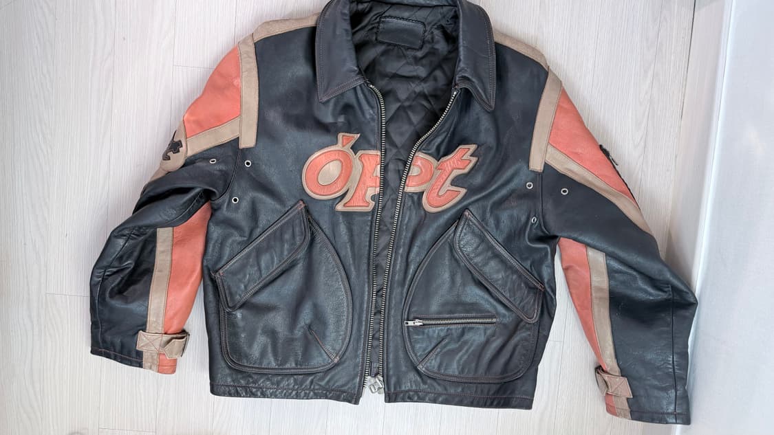 Opt 레더자켓 카우보이 모터사이클 점퍼 y2k 상품이미지3