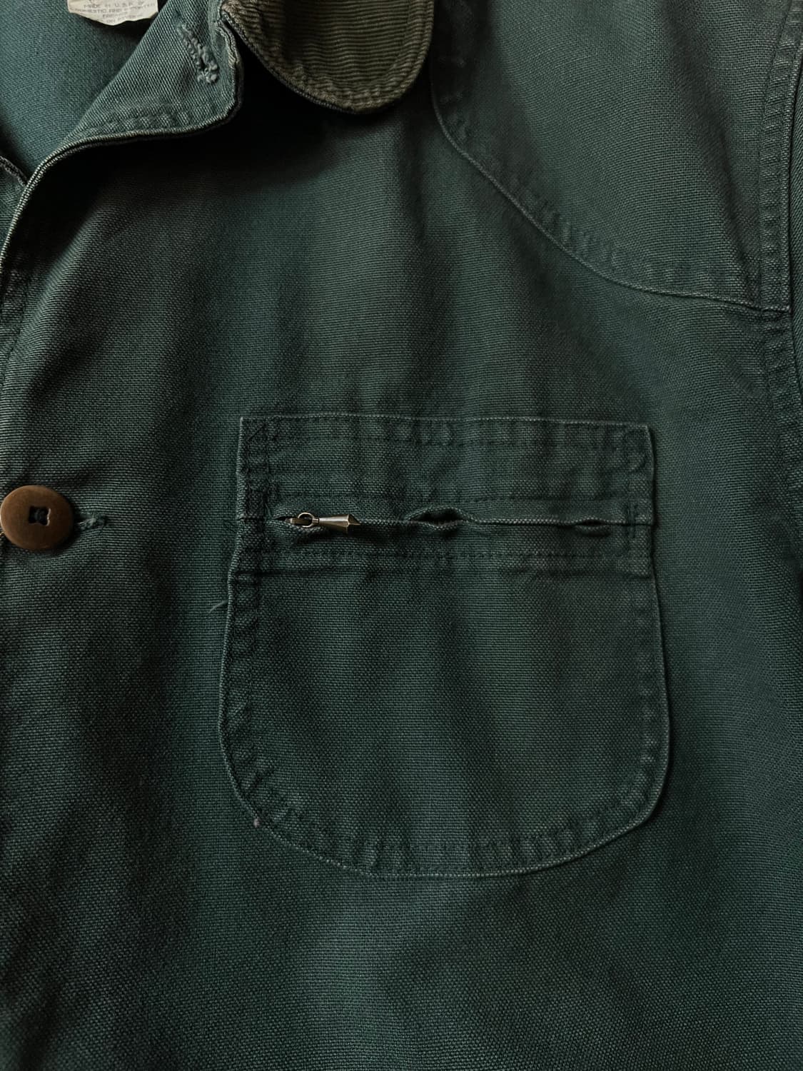 [XL]90's 엘엘빈 Made in USA 빈티지 그린 헌팅 자켓 상품이미지3