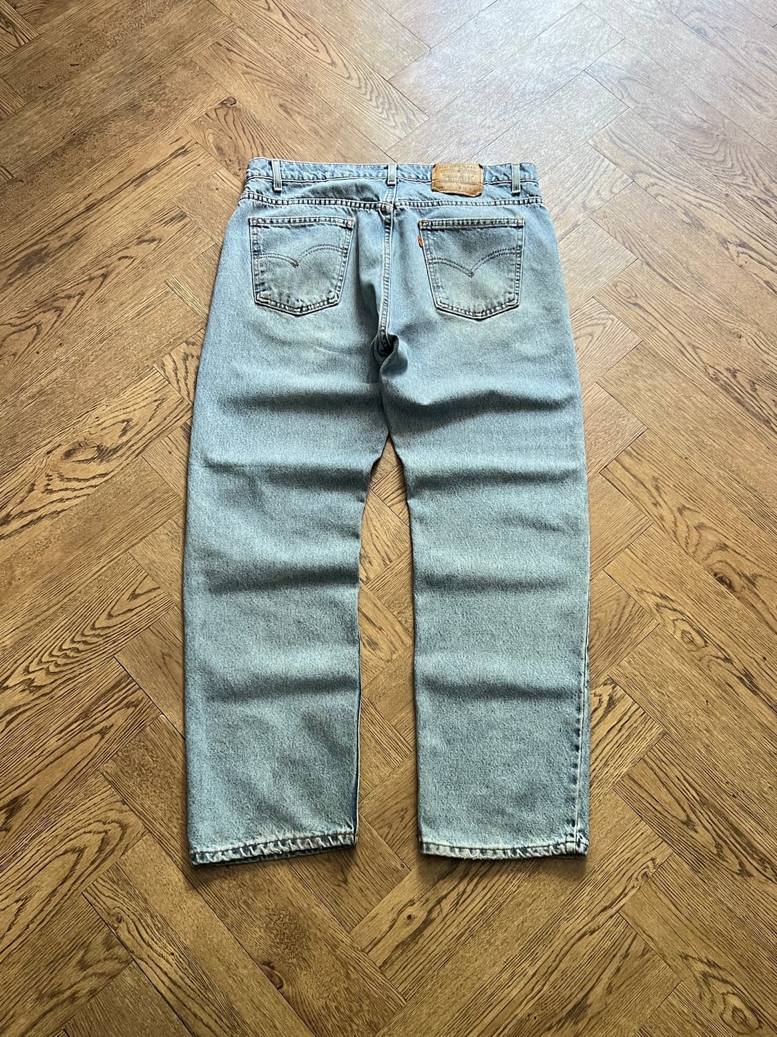 [38]90s 리바이스 USA Made 오랜지탭 505 더티워싱 데님팬츠 상품이미지2