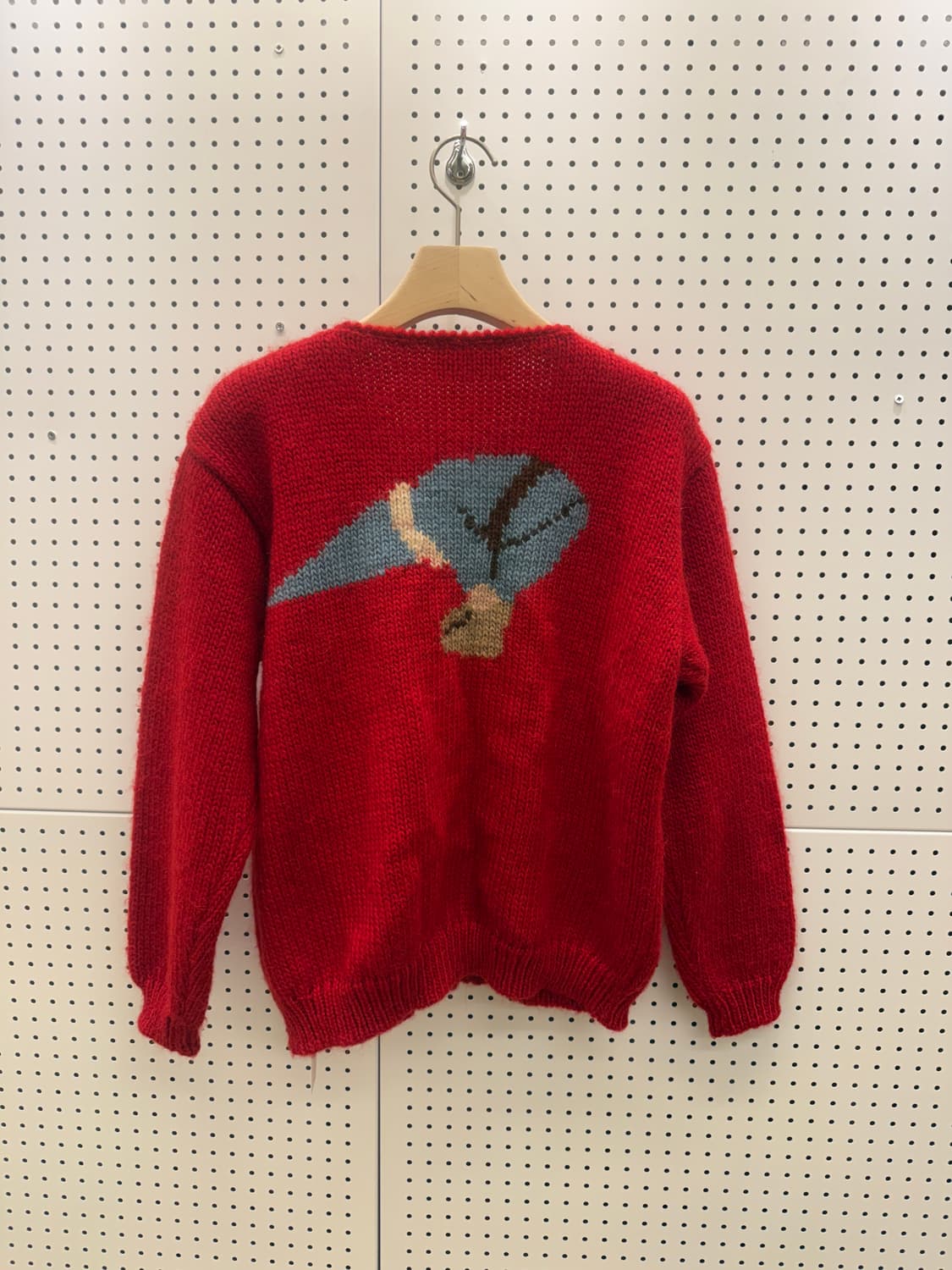 핑크하우스 레드 백 포인트 니트 가디건  상품이미지3