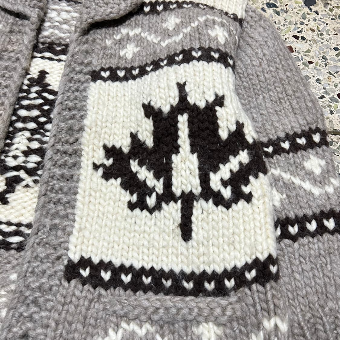 캐나다 빈티지 코위찬 니트 자켓 상품이미지4