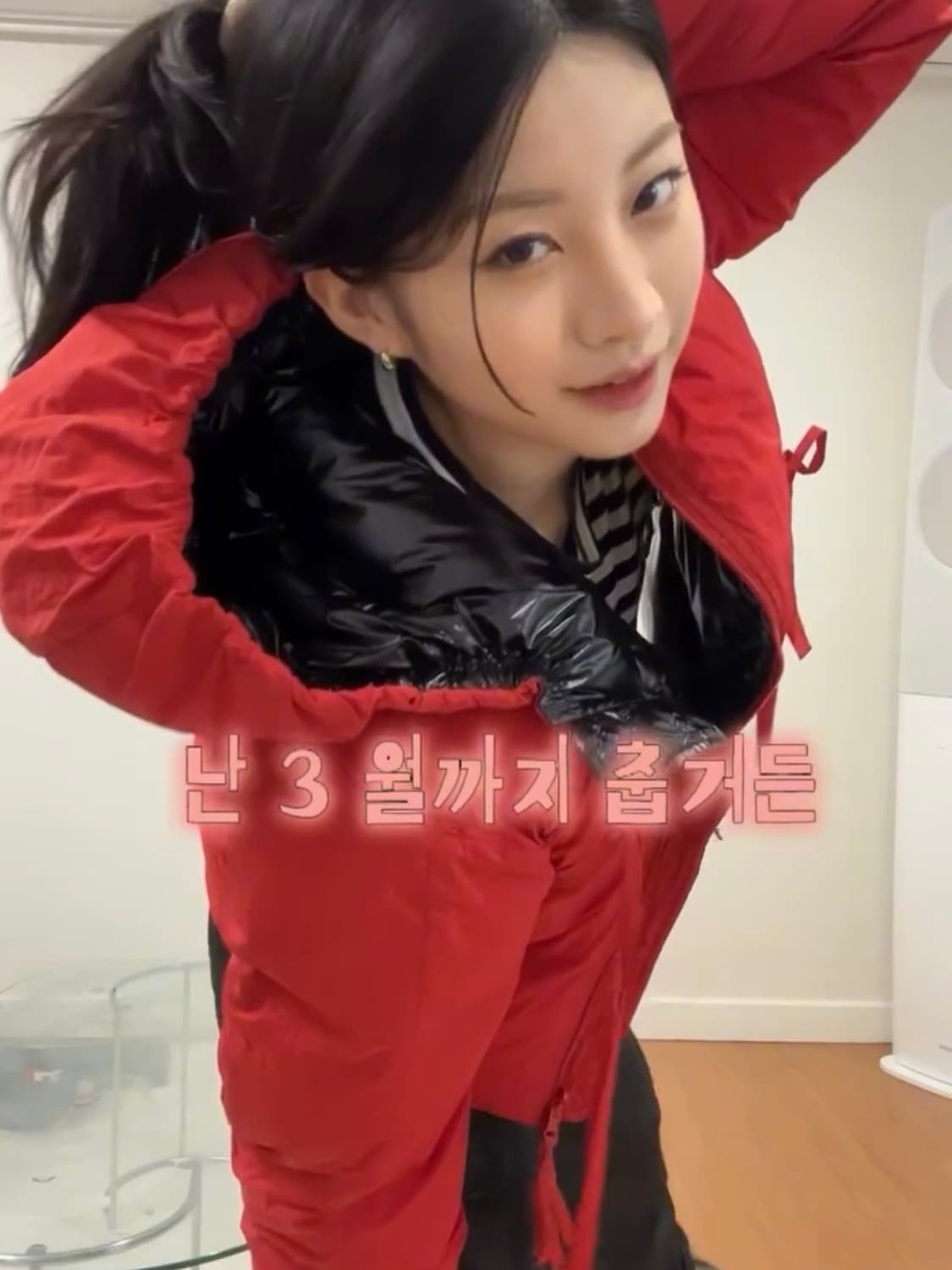 파르티멘토우먼 리버시블 셔링 후디드 푸퍼 자켓 패딩 상품이미지5