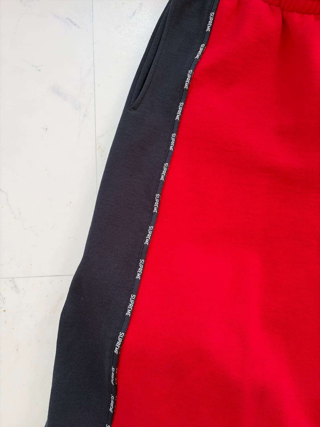 슈프림 배색 스웻팬츠 L 상품이미지2