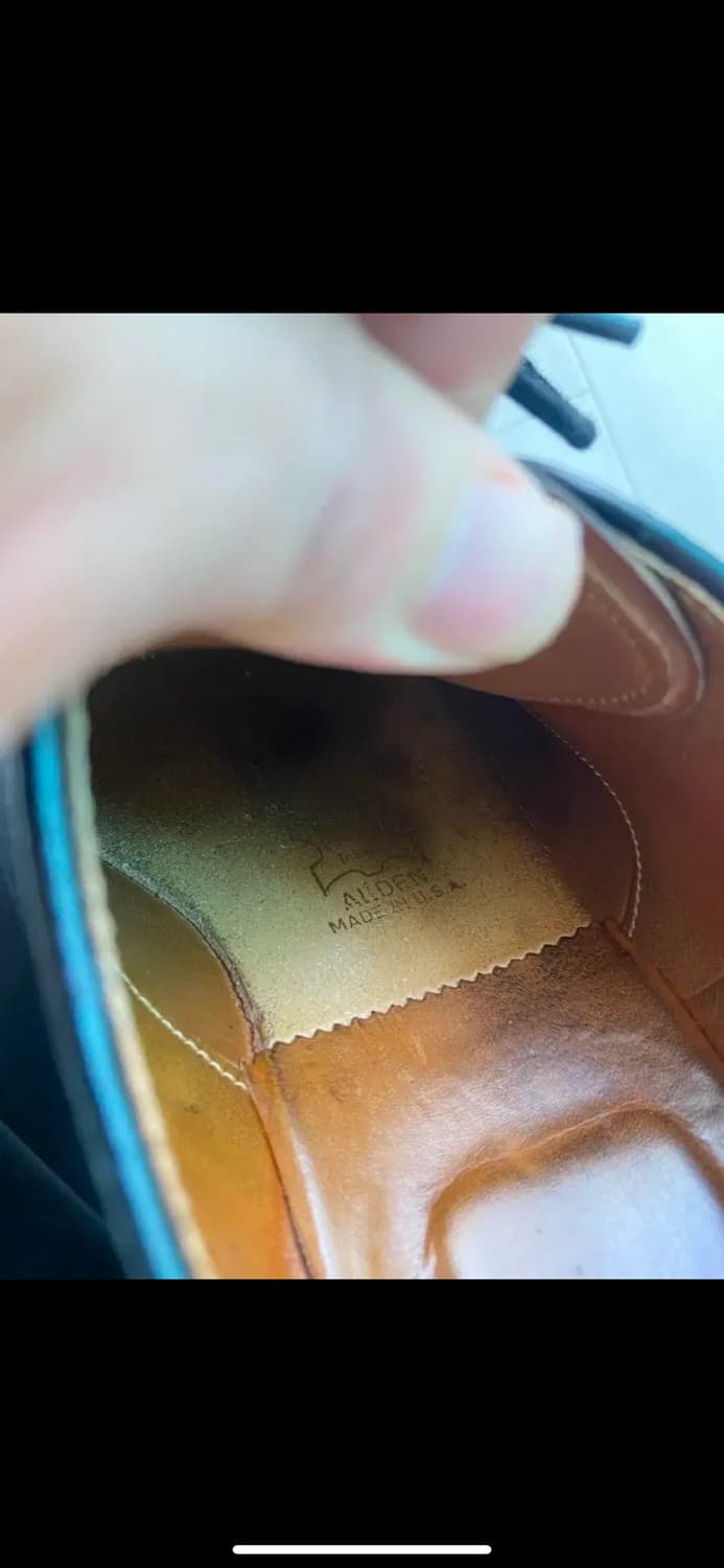 알든 2161 Straight-Tip Blucher Cordovan 상품이미지5