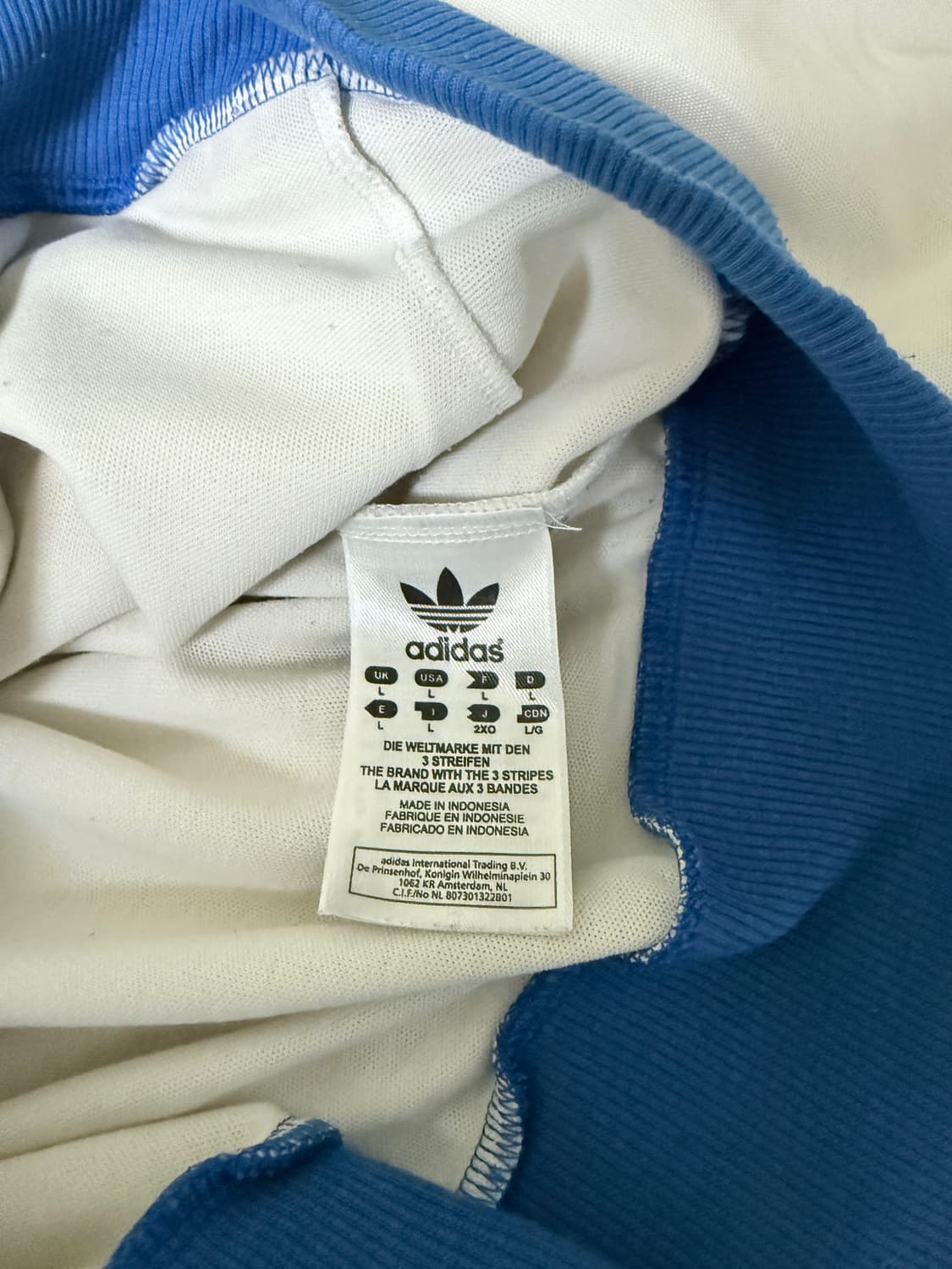 아디다스 그리스 져지 트랙탑 L 상품이미지5