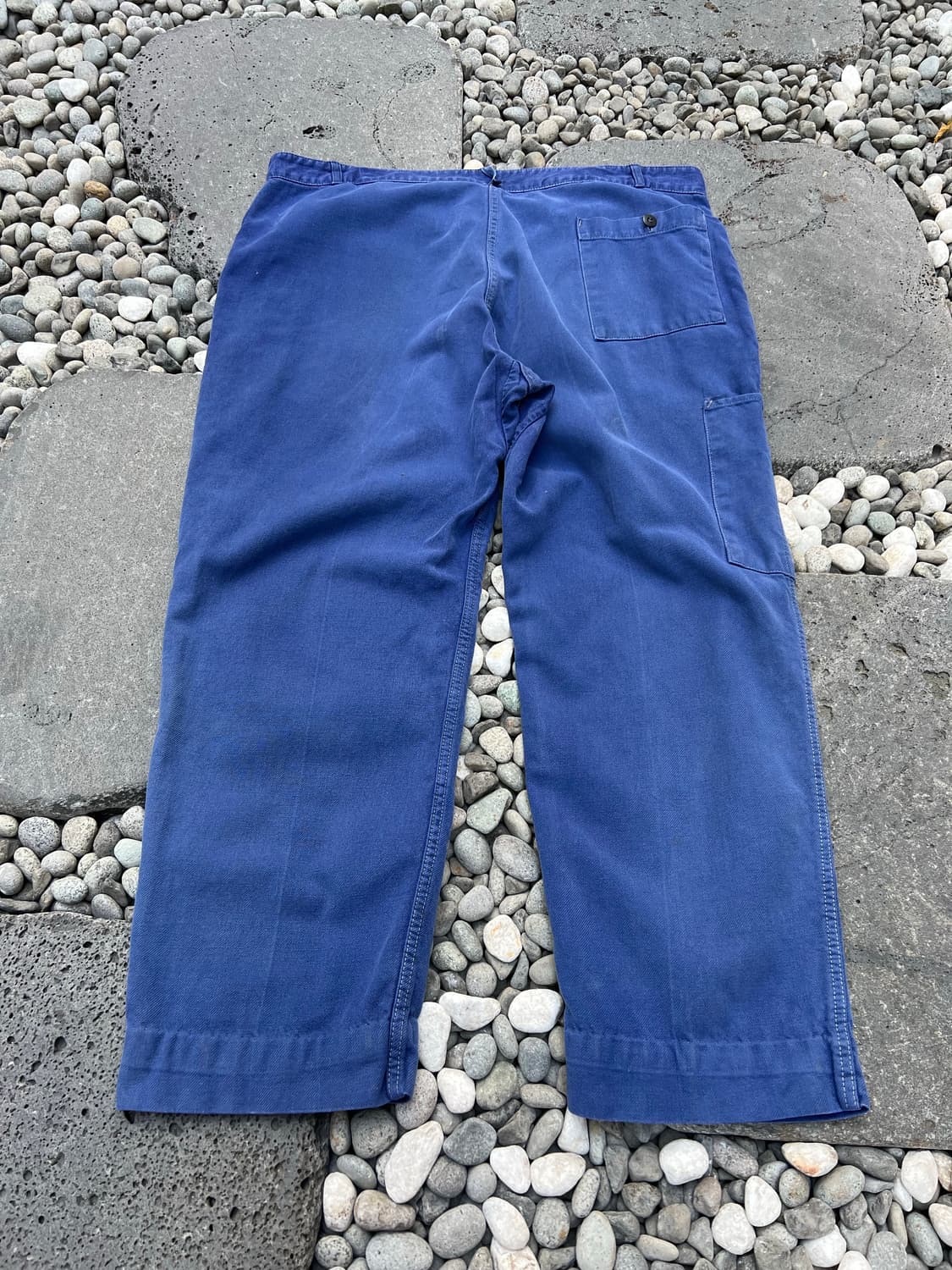 FADED BLUE REPAIR MARK OLD 빈티지프렌치워크팬츠 상품이미지2