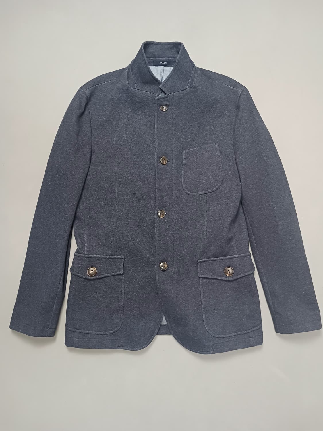 [105] 헤지스 차이나 카라 슬림핏 캐쥬얼 자켓 네이비 상품이미지1