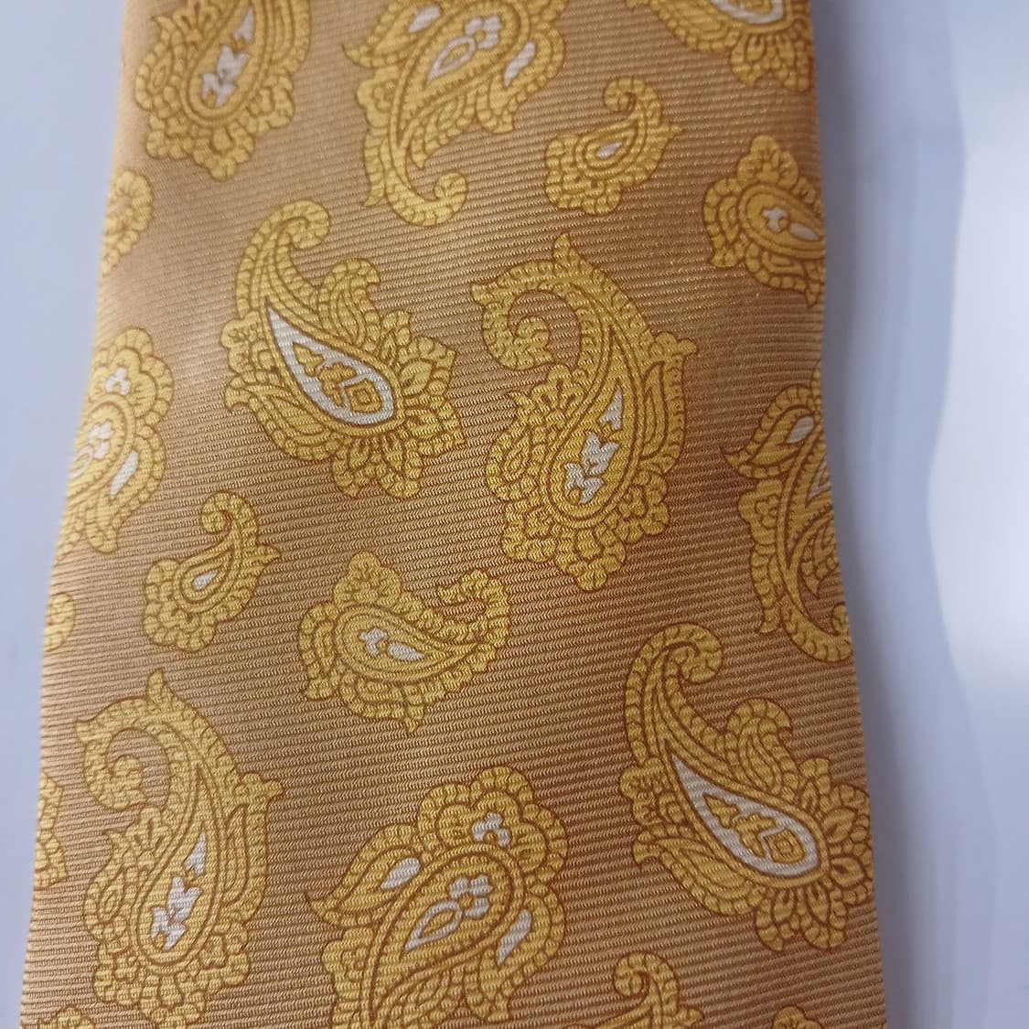 에트로 실크 옐로우 페이즐리 넥타이 9.5cm A등급 A19298
 상품이미지7