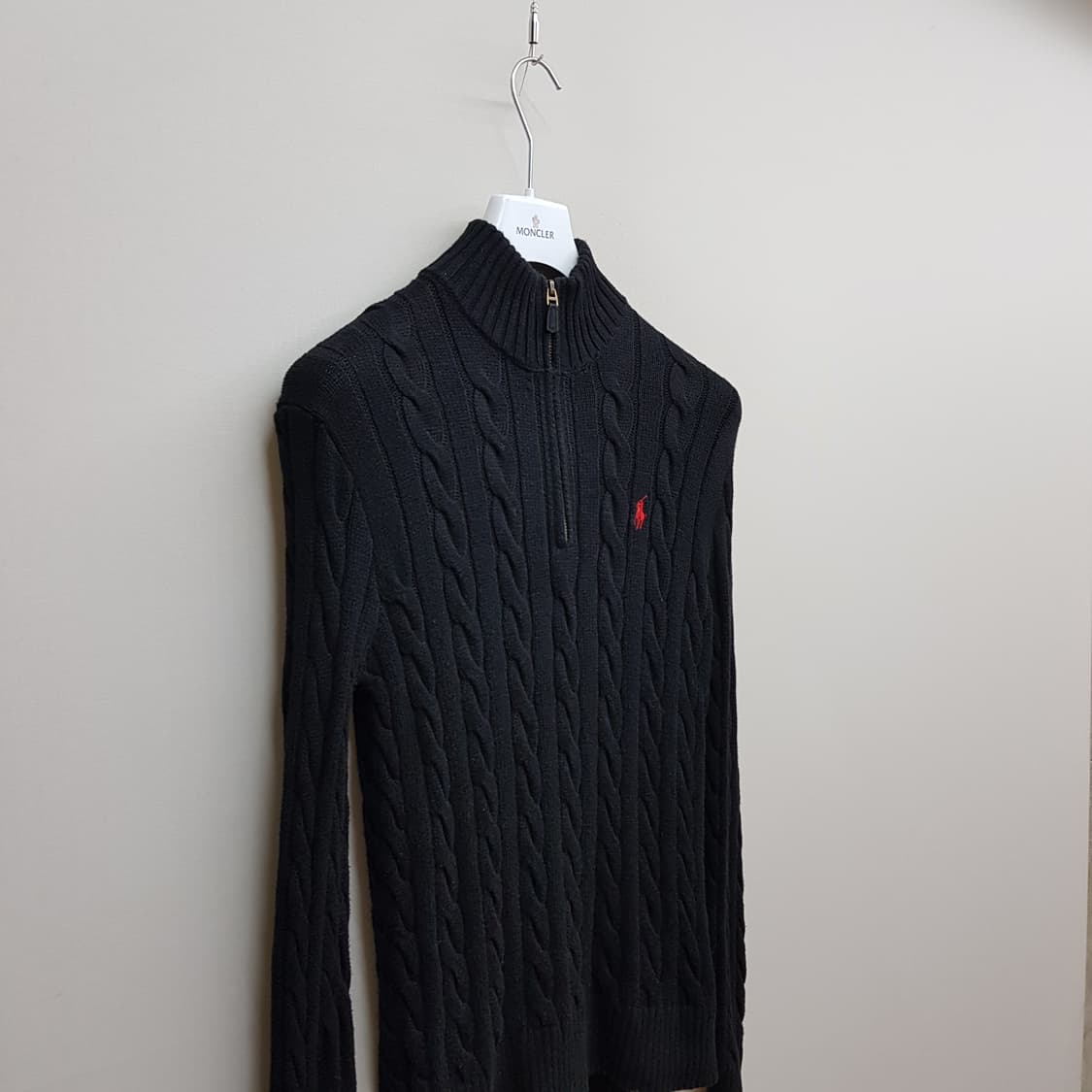 폴로 랄프로렌  케이블 코튼 하프집업 니트 XS사이즈 상품이미지3