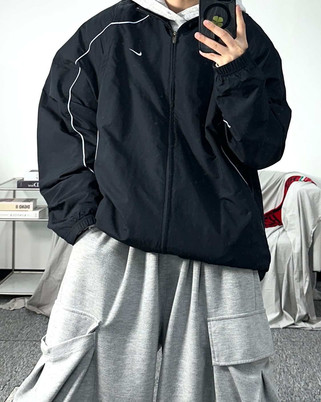 나이키 00s 블랙 바람막이 2XL 상품이미지3