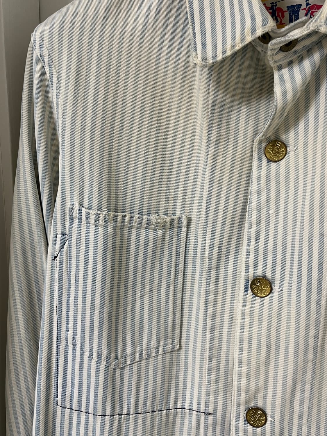 리바이스빈티지클로딩 LVC1917 Sun Worn 히코리 색코트 L 상품이미지4