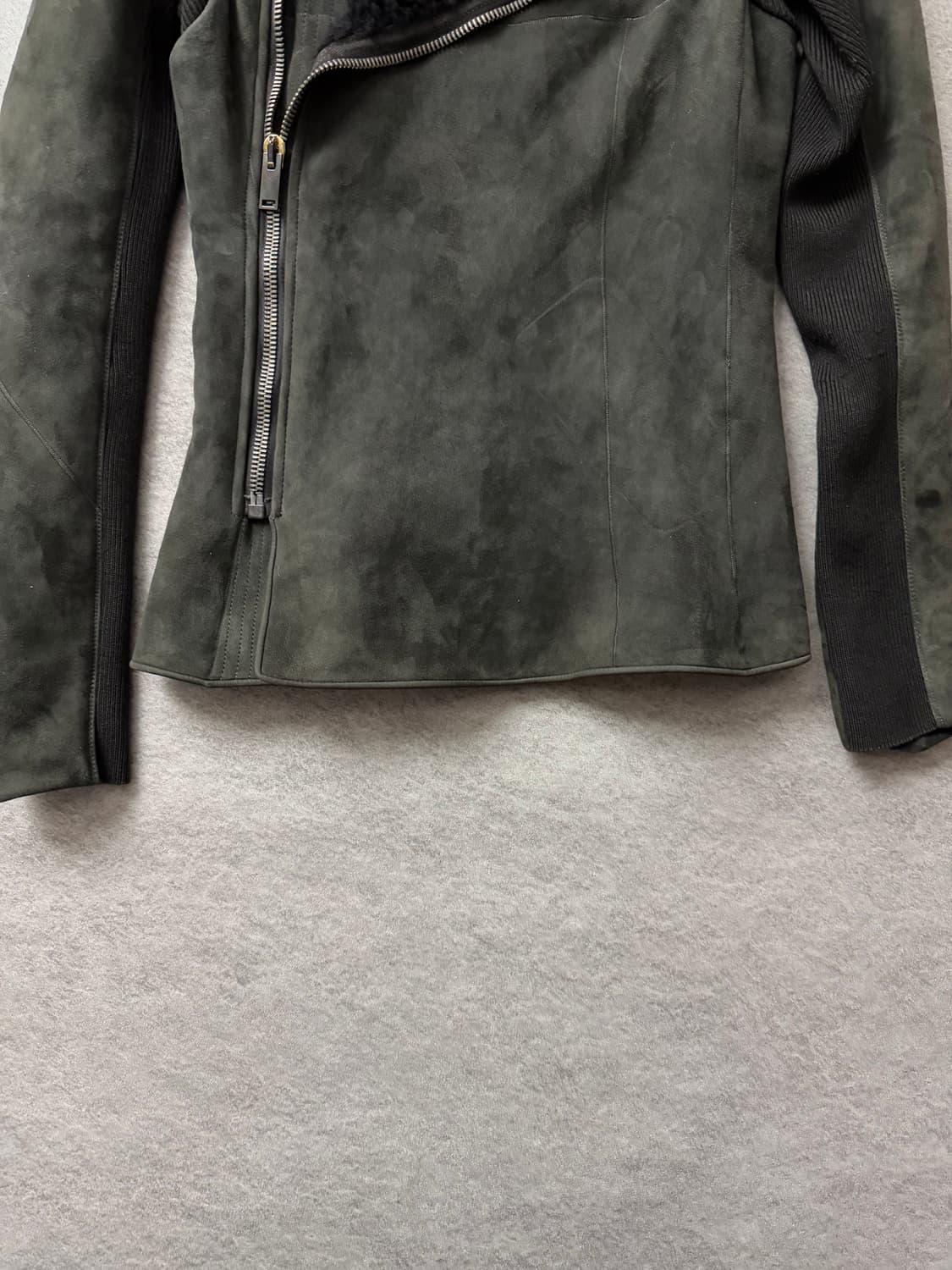 릭오웬스 사선 램스킨 무스탕자켓 상품이미지5