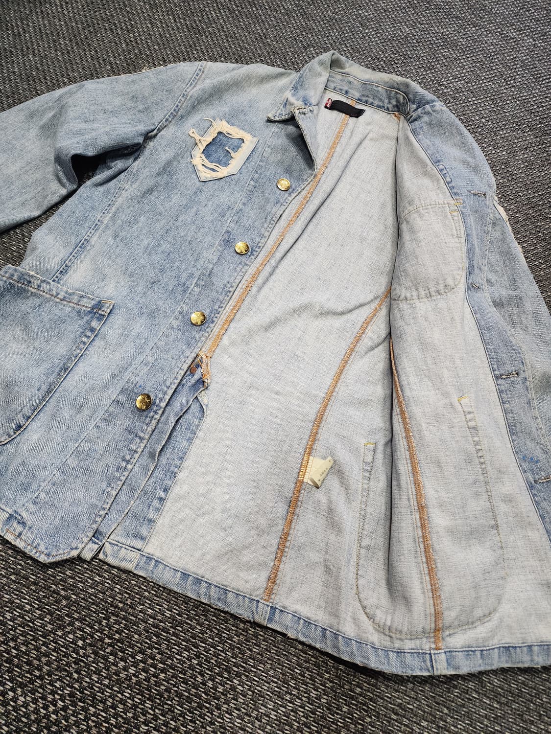 Levis 00s 리바이스 레드룹 디스트로이드 데님자켓 상품이미지7