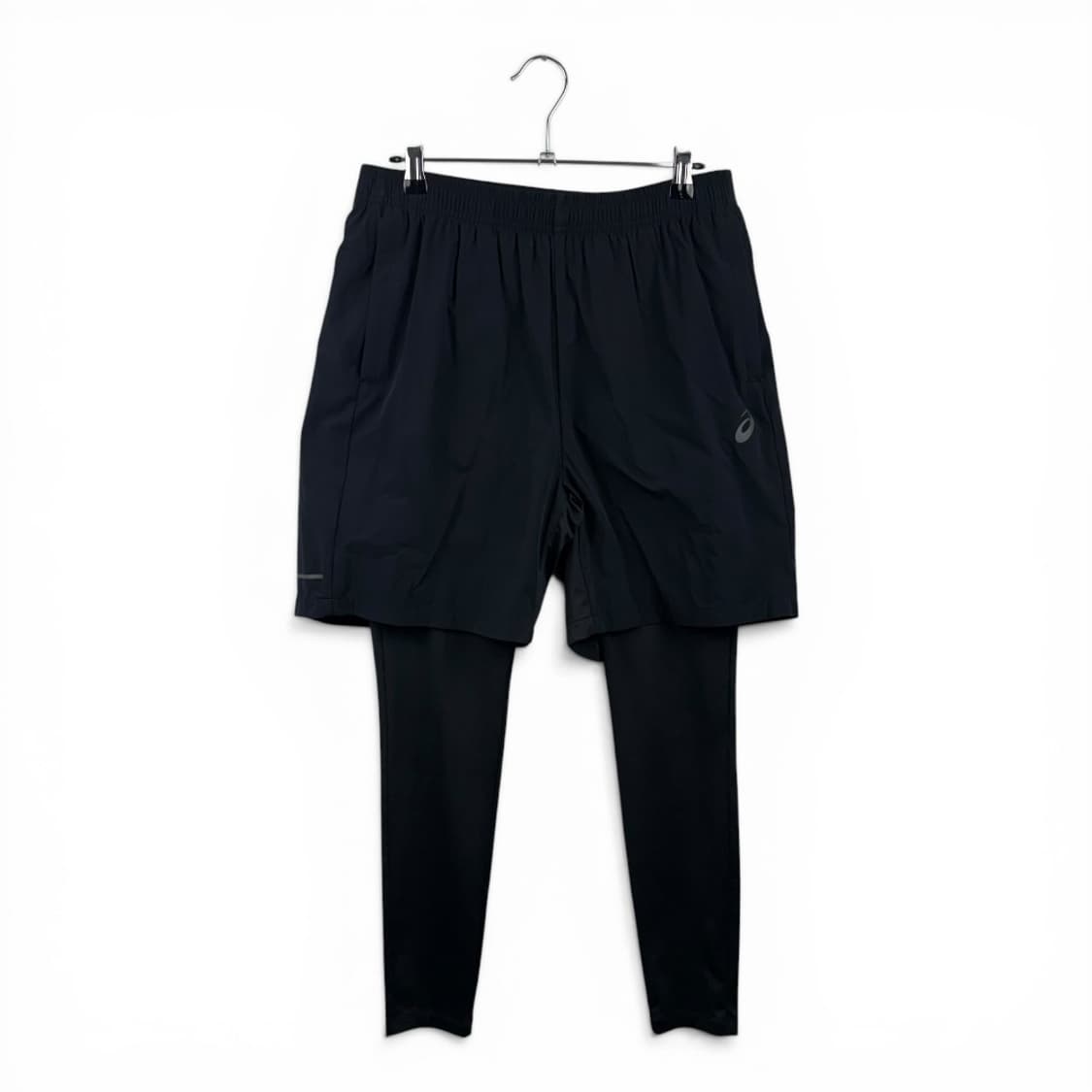 (L) 아식스 2in1 러닝 팬츠 타이즈 블랙 상품이미지1