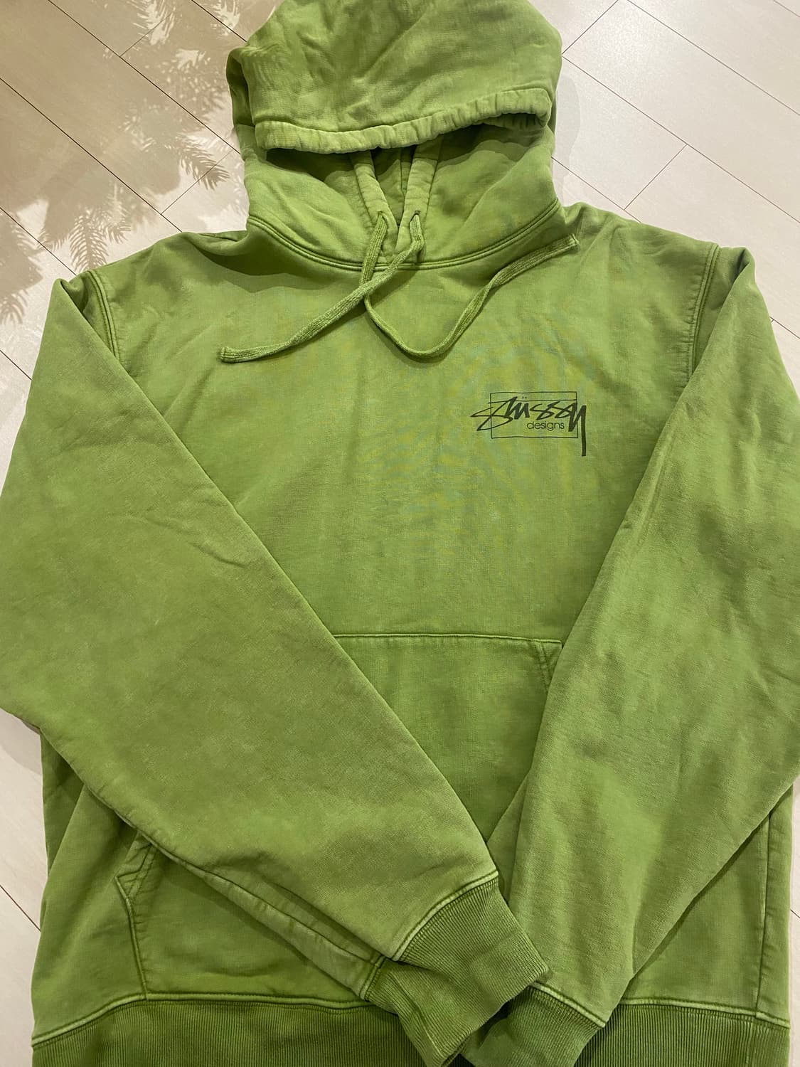 스투시 디자인 후드 그린 L(105) 상품이미지1