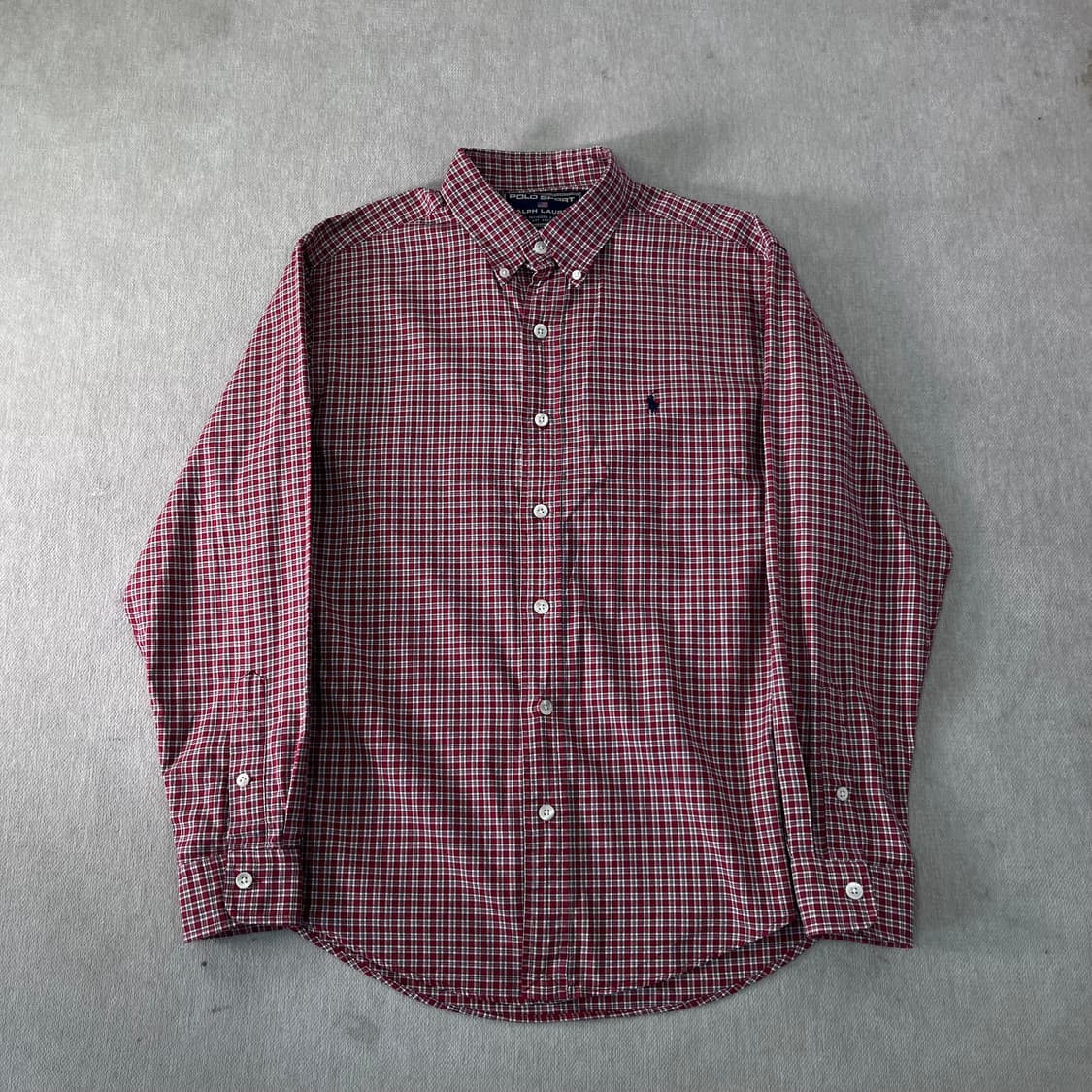 100 폴로랄프로렌 스포츠 빈티지 체크 코튼 셔츠 상품이미지1