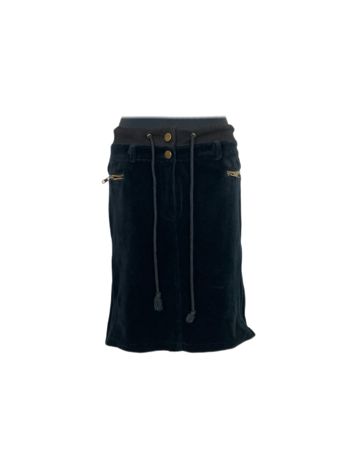 draw-string velvet skirt 상품이미지2