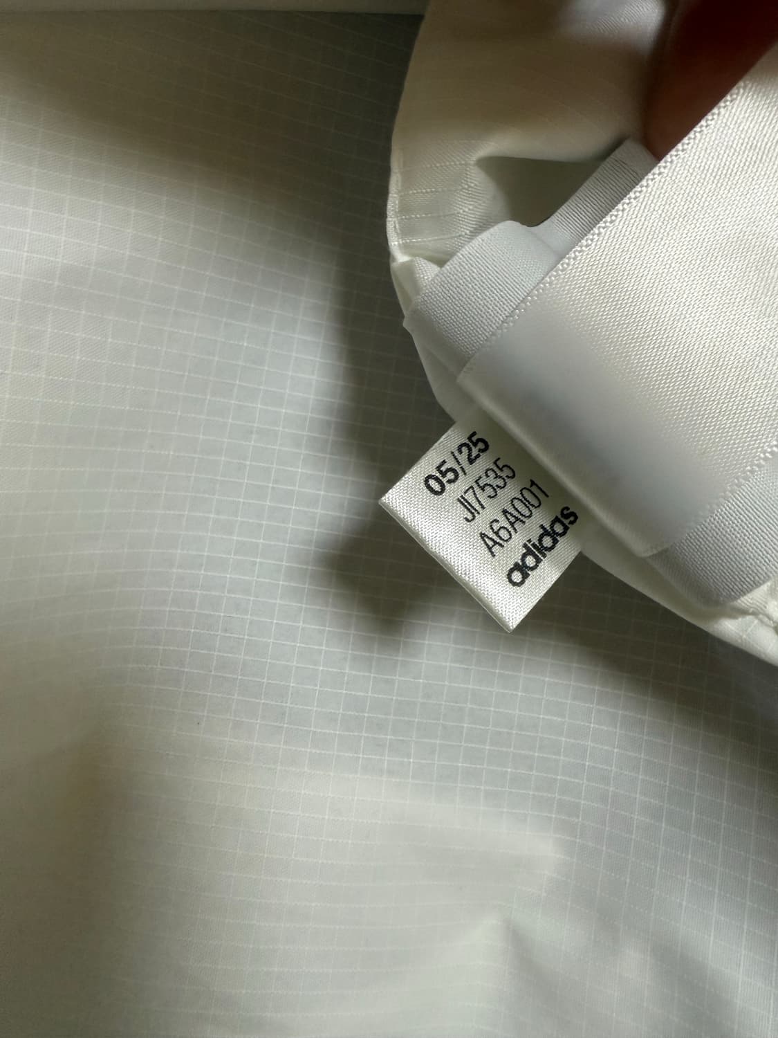 (L size) 아디다스 파이어버드 락업 트랙탑 바람막이 화이트 상품이미지5