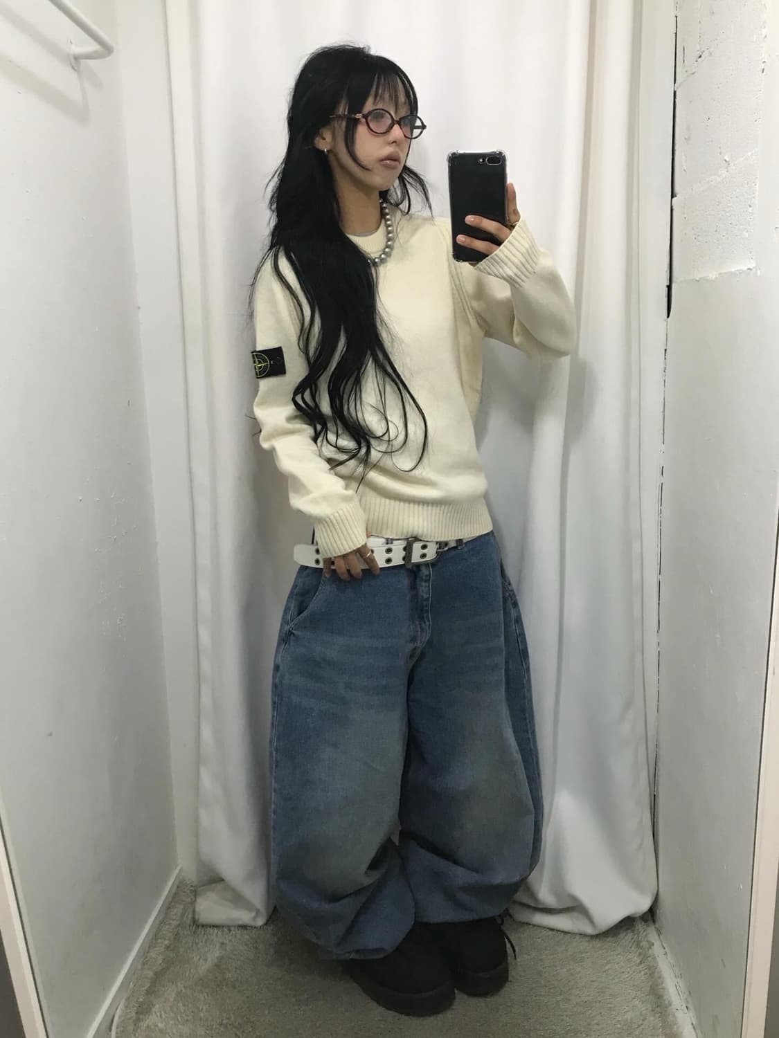 Stone island Patch Wool Sweater 상품이미지3