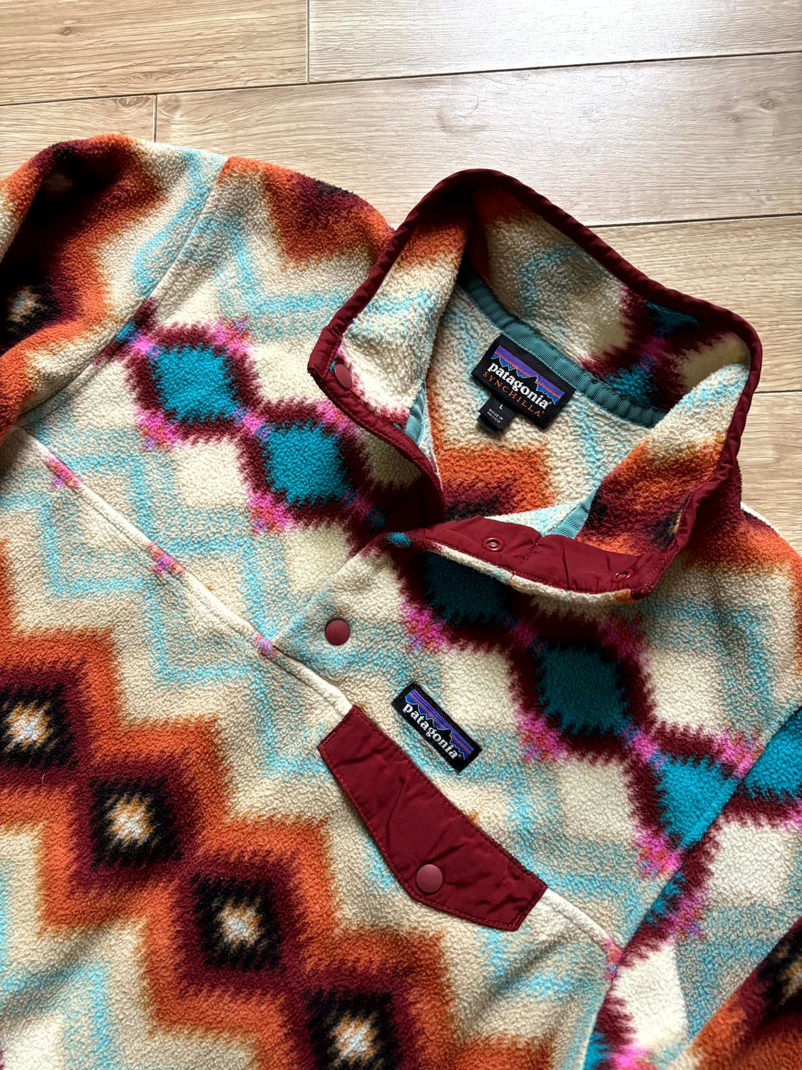 00's 파타고니아 신칠라 Snap-T 풀오버 L(100) 상품이미지6