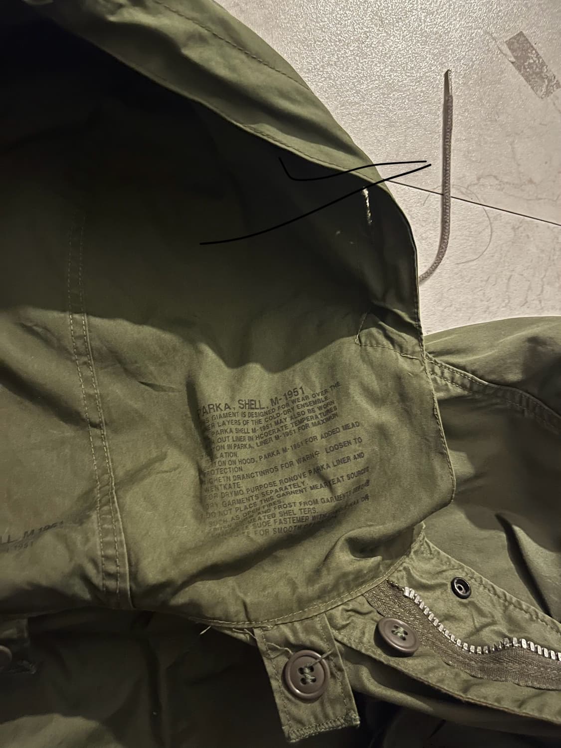 오리지널 M51 내피 포함 하이브리드 자켓 xl 상품이미지6