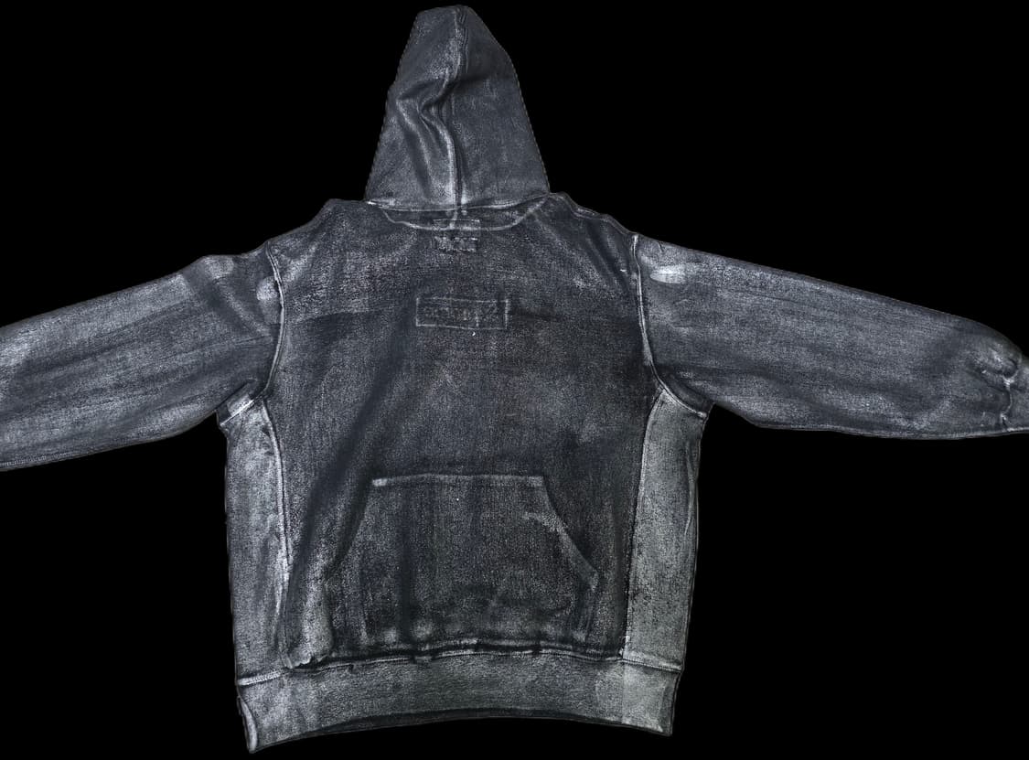 슈프림 x MM6 메종 마르지엘라 포일 후드 블랙 M사이즈 상품이미지4