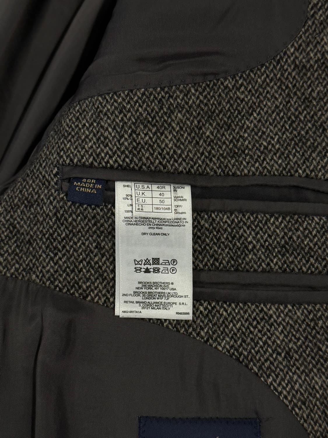 브룩스 브라더스 트위드 체스터필드 코트 105 상품이미지8