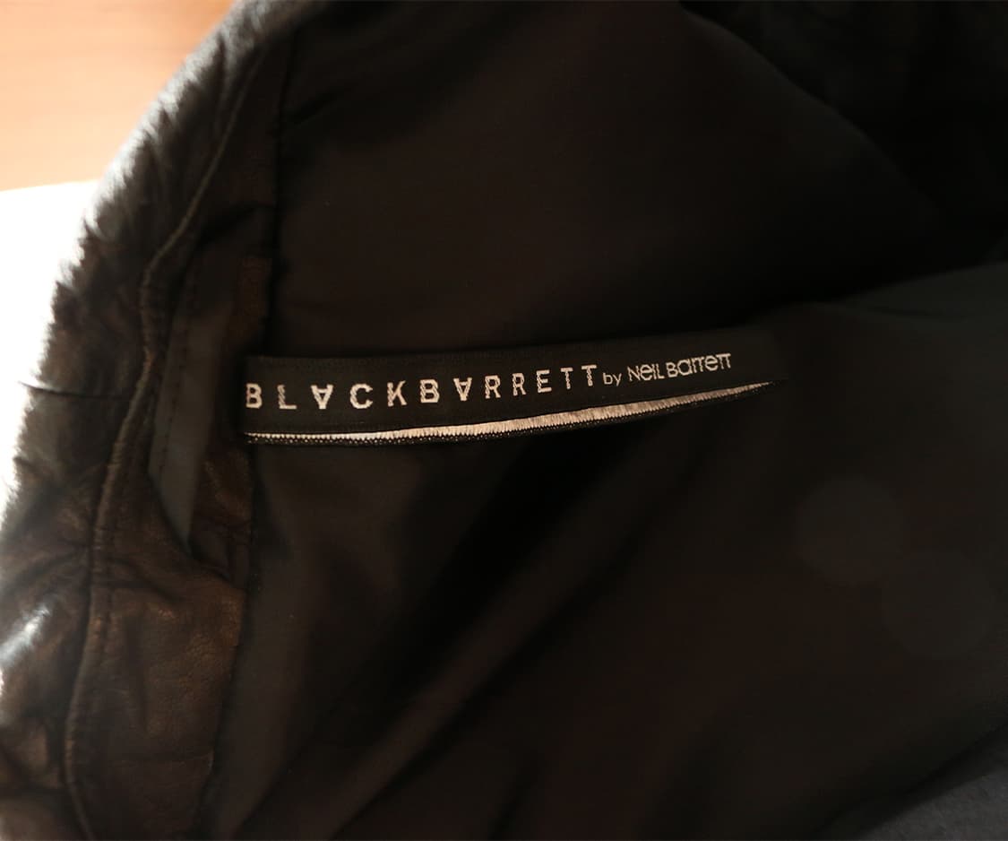 블랙바렛 레더 블레이저  상품이미지7