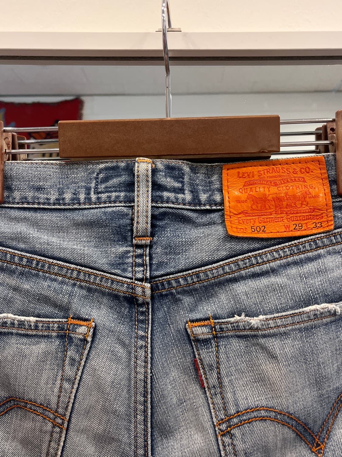 00s Levis 리바이스 502 컷오프 데님 쇼츠 팬츠 (29inch) 상품이미지5