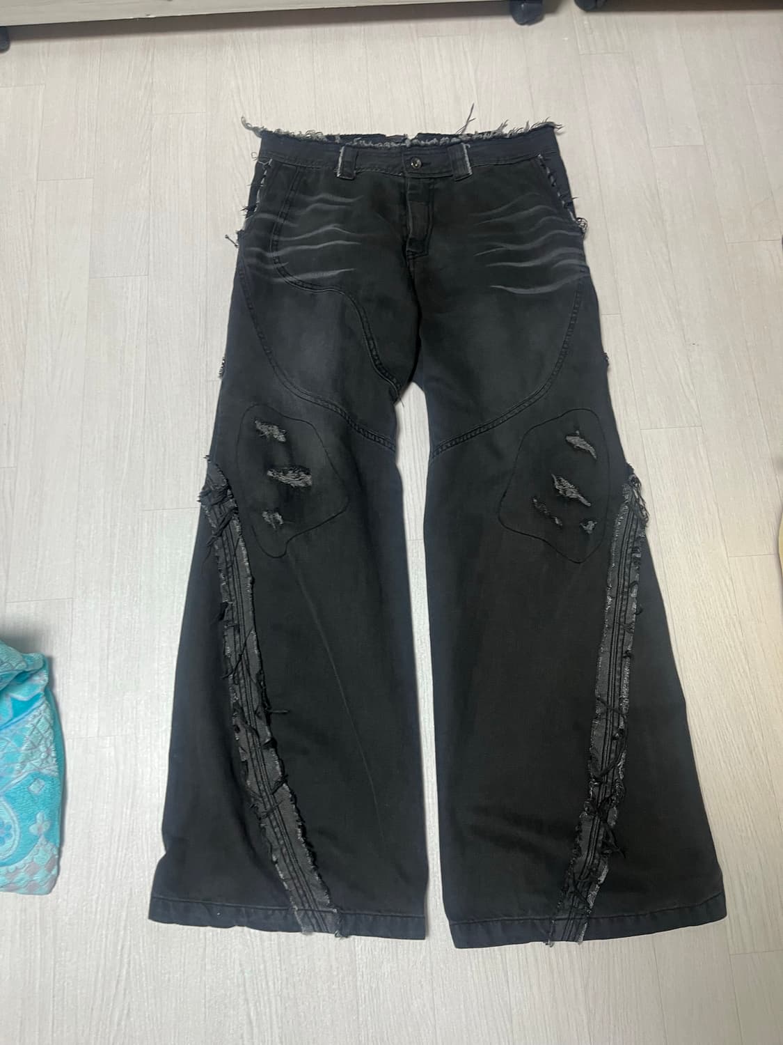 에이시넥틱스 디스트로이드 와이드팬츠 L사이즈 상품이미지2