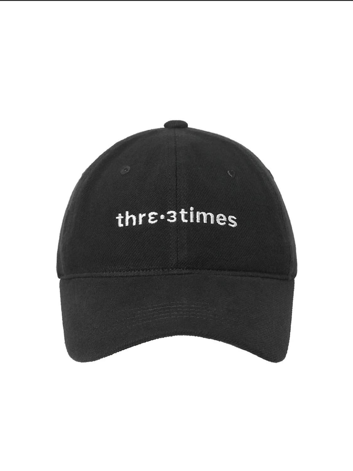 Threetimes Heart Cap charcoal 쓰리타임즈 볼캡 상품이미지1