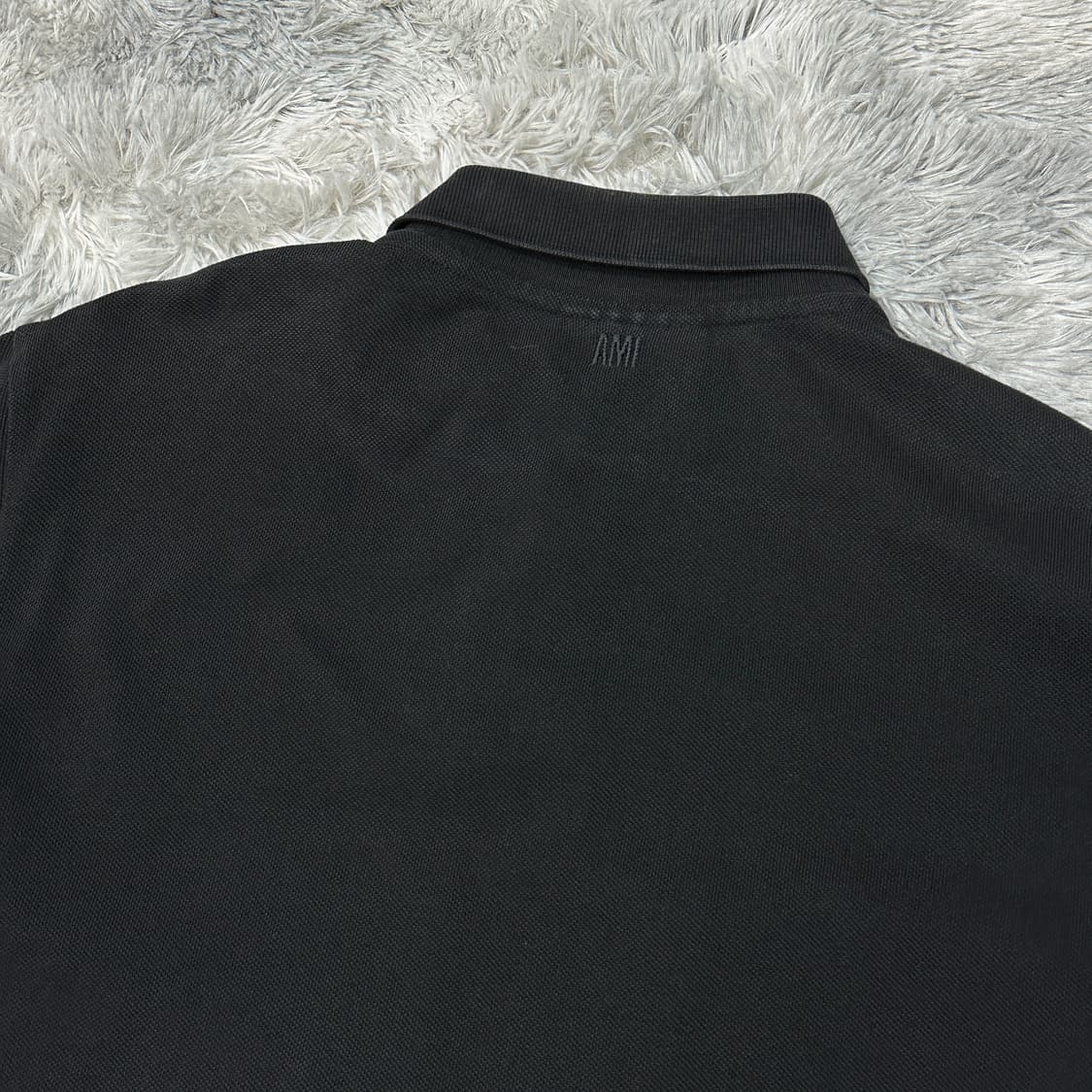 아미 스몰로고 폴로 반팔 블랙 XL 상품이미지3