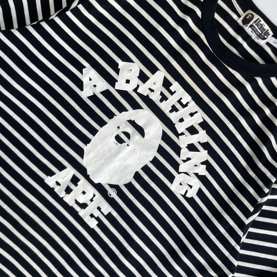 A Bathing Ape  베이프 컬리지 스트라이프 롱 슬리브 상품이미지3