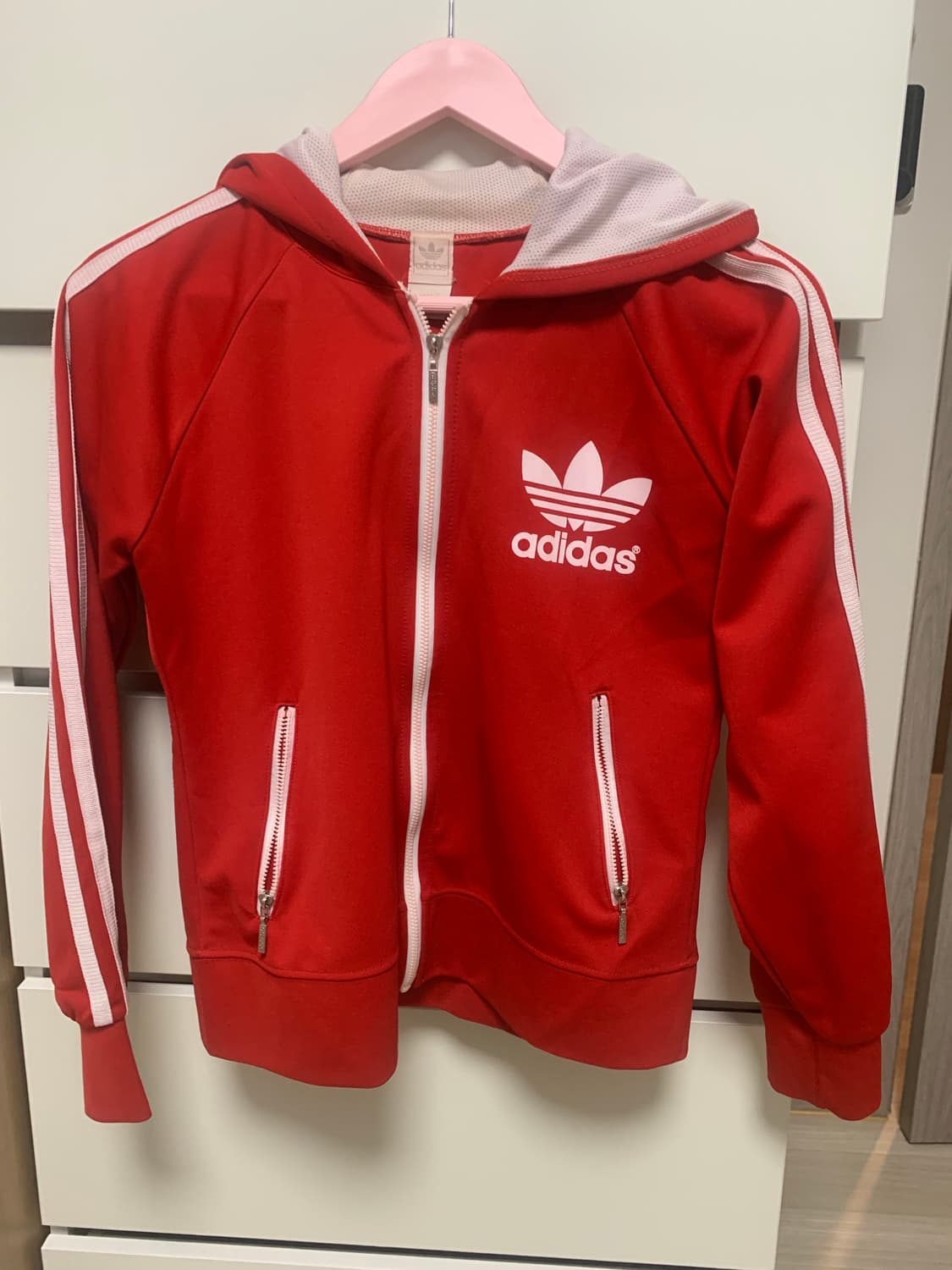 아디다스 파이어버드로고 레드 져지  상품이미지1