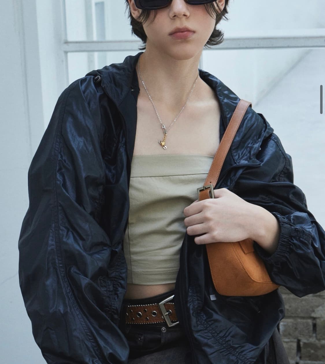 마마카사르 하트 더블 세이프핀 콤비 목걸이 상품이미지1