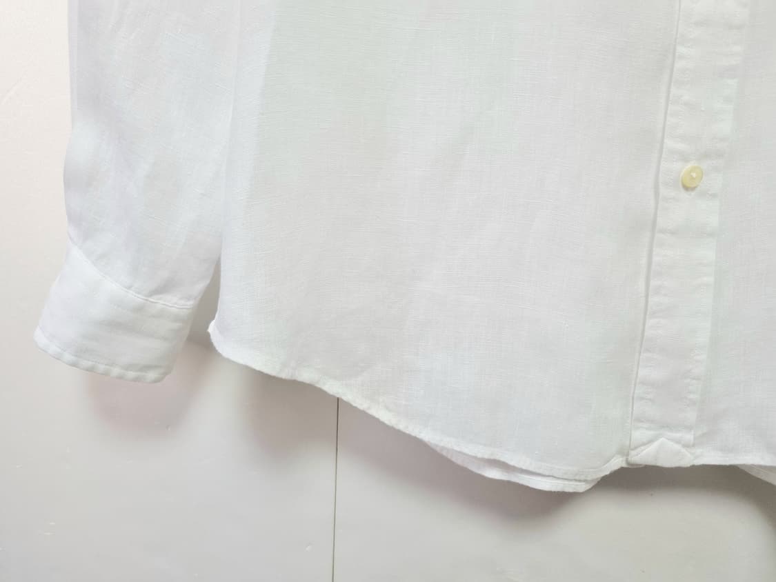 남성 폴로 랄프로렌 린넨 마 화이트 흰색 긴팔 남방 셔츠 상품이미지8