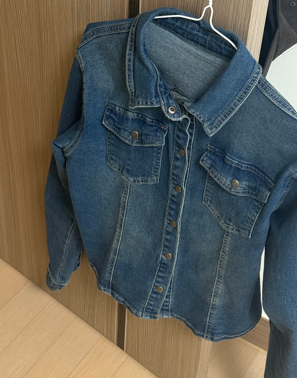 에드모어 슬림핏 스판 데님 셔츠 상품이미지1