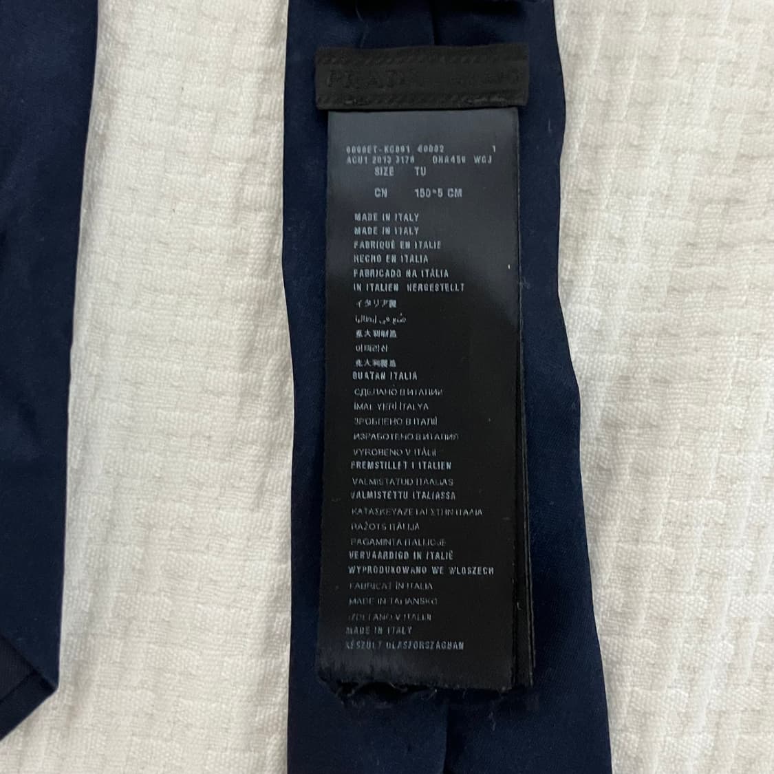 프라다 넥타이 Navy 상품이미지4