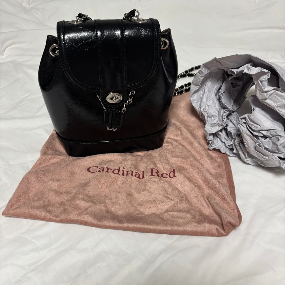 카디널레드 하우아 체인 백팩 가방 상품이미지1