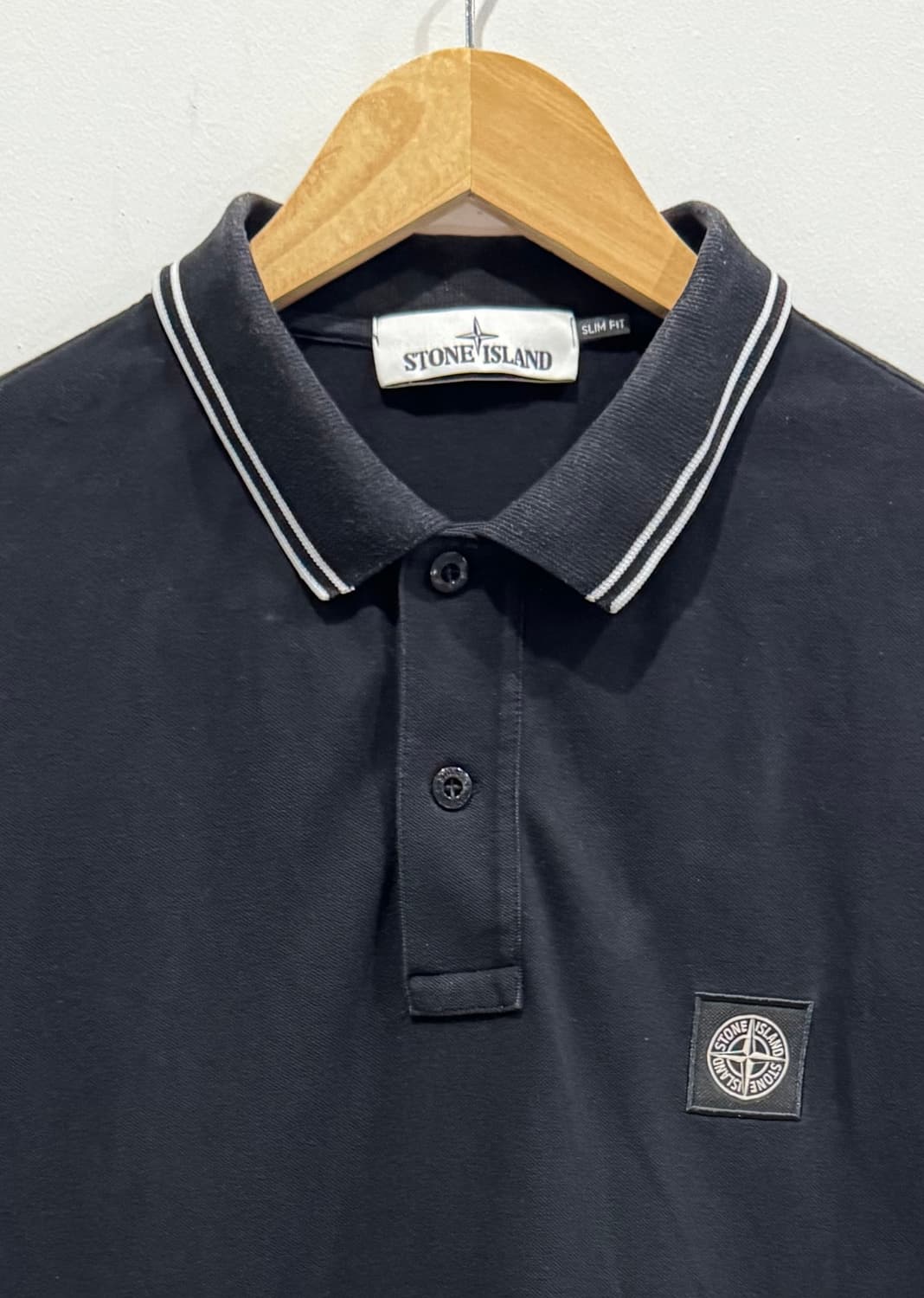 스톤아일랜드 블랙 슬림핏 폴로티셔츠 XL 정품 상품이미지2