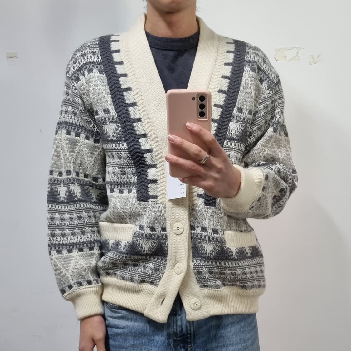 캐나다 코위찬 니트 가디건  상품이미지3
