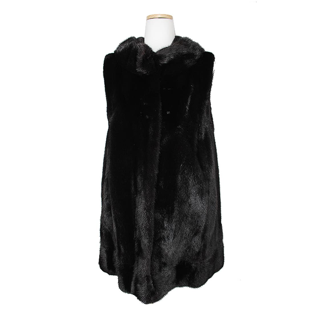 성진 블랙 밍크 퍼 롱 베스트 66 상품이미지1