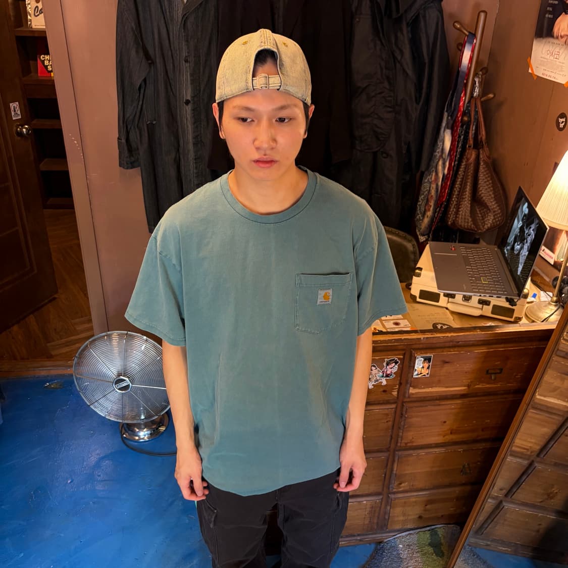 CARHARTT 칼하트 에메랄드 포켓 티셔츠 L 상품이미지2