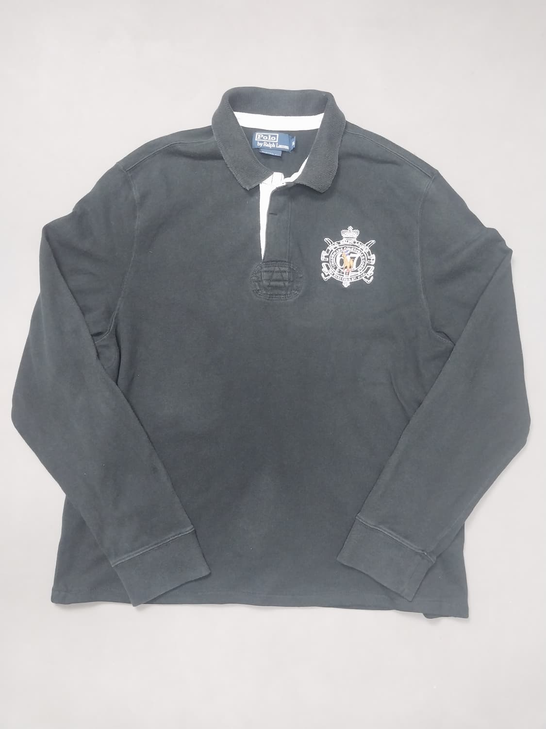 [XL] 폴로 랄프로렌 블랙 럭비 긴팔 티셔츠 상품이미지1