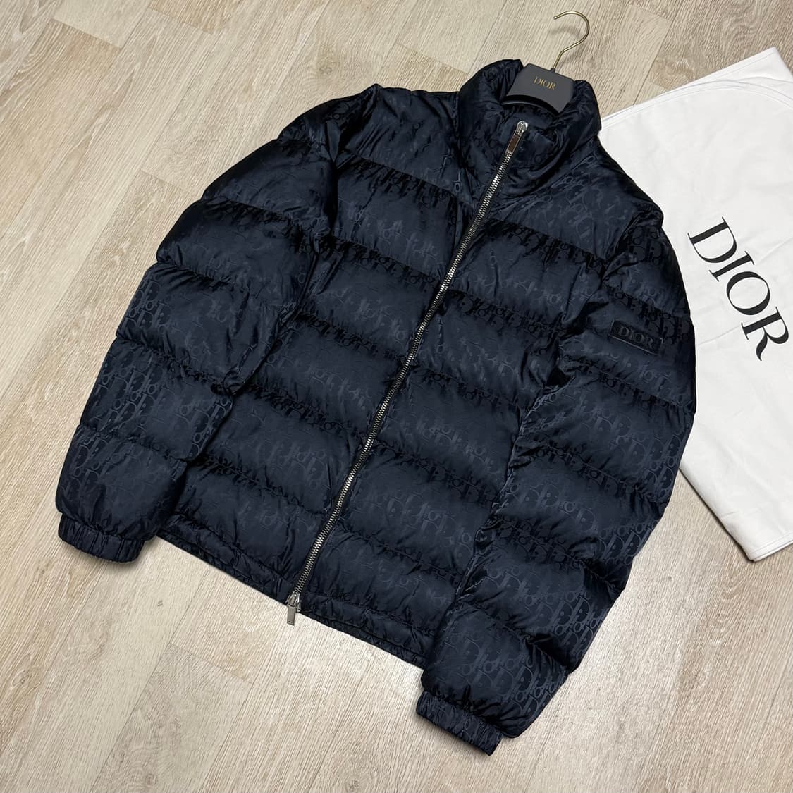 [블랙 52/새상품급] 디올 오블리크 패딩 블랙 풀구성 상품이미지1