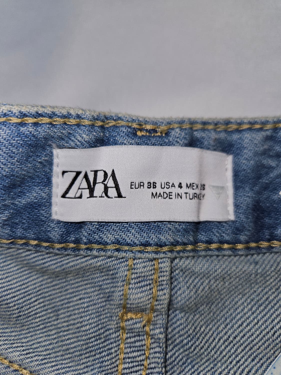 자라 여성 워싱 카고 카펜터 와이드 데님팬츠 유틸리티 청바지 상품이미지4