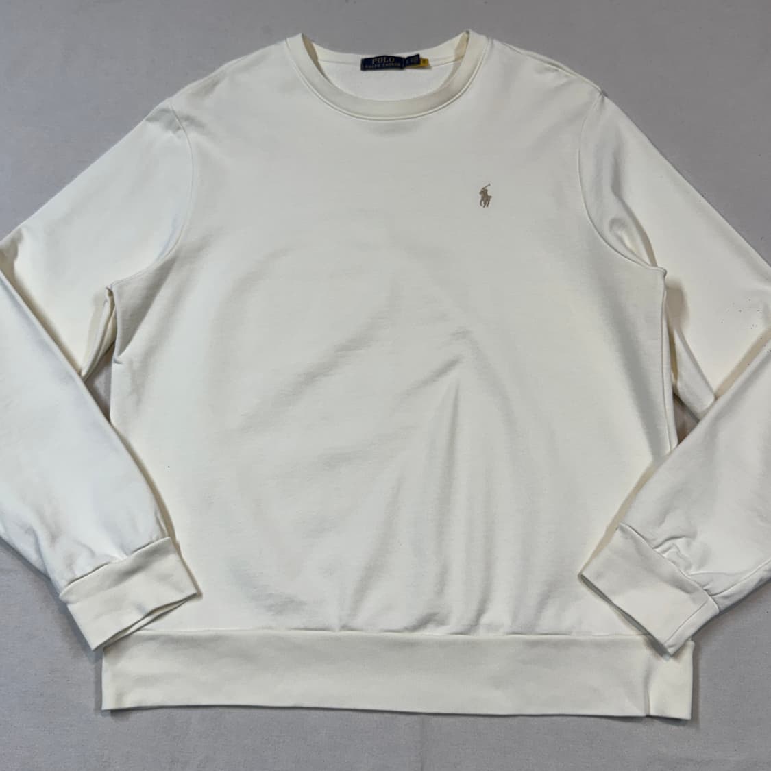 L) 폴로 랄프로렌 루프백 플리스 맨투맨 스웨트셔츠 신형 큐알탭 상품이미지2