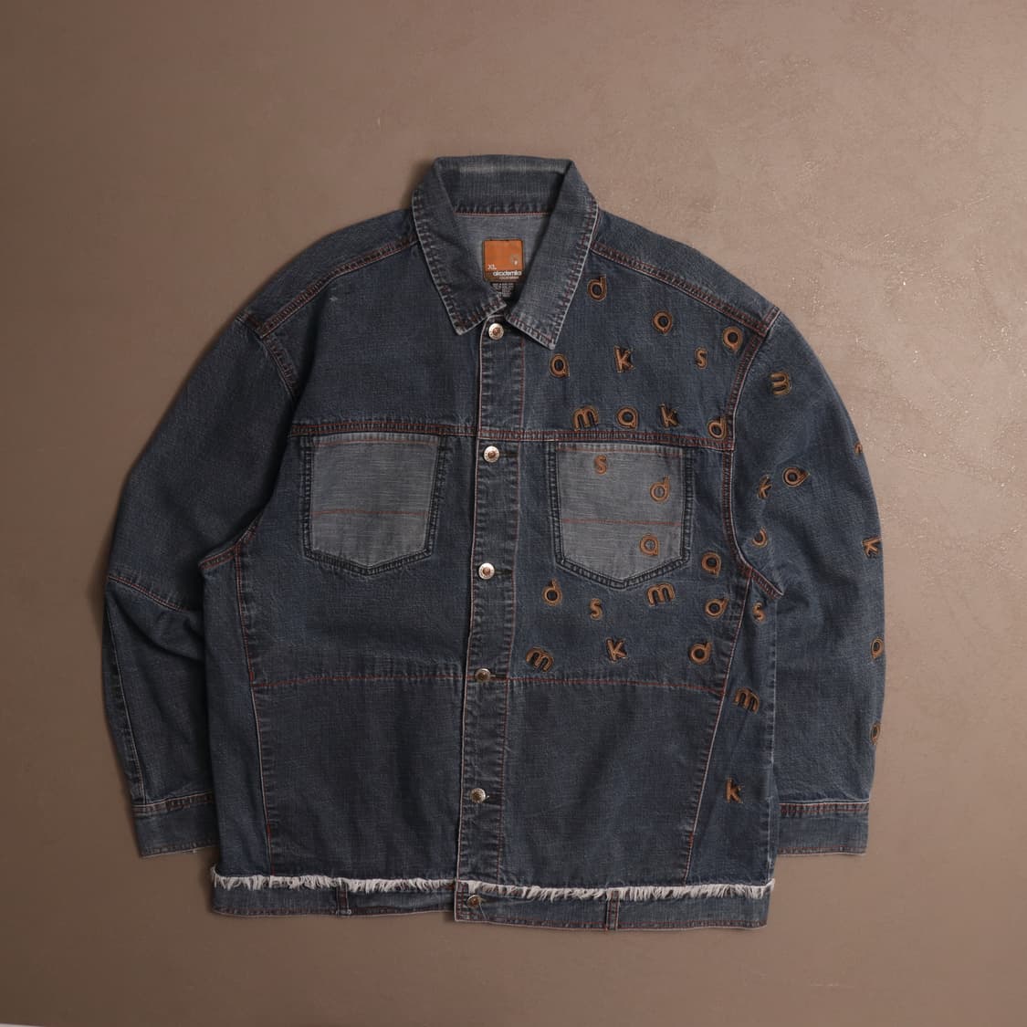 90's 올드스쿨 자수 데님 자켓 A1703 상품이미지1